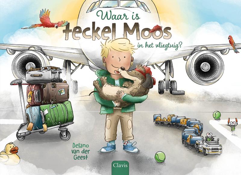 Omslag van Waar is teckel Moos in het vliegtuig?