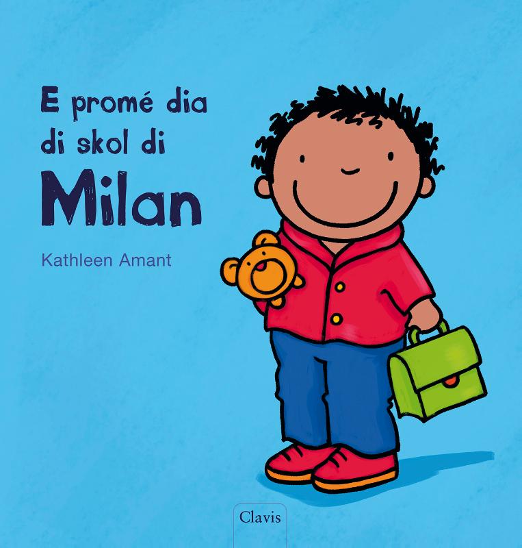 Omslag van De eerste schooldag van Milan (POD Papiamentu editie)