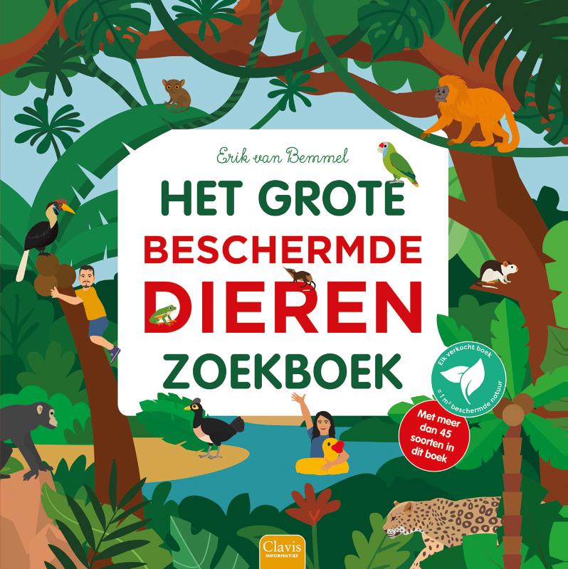 Omslag van Het grote beschermdedierenzoekboek