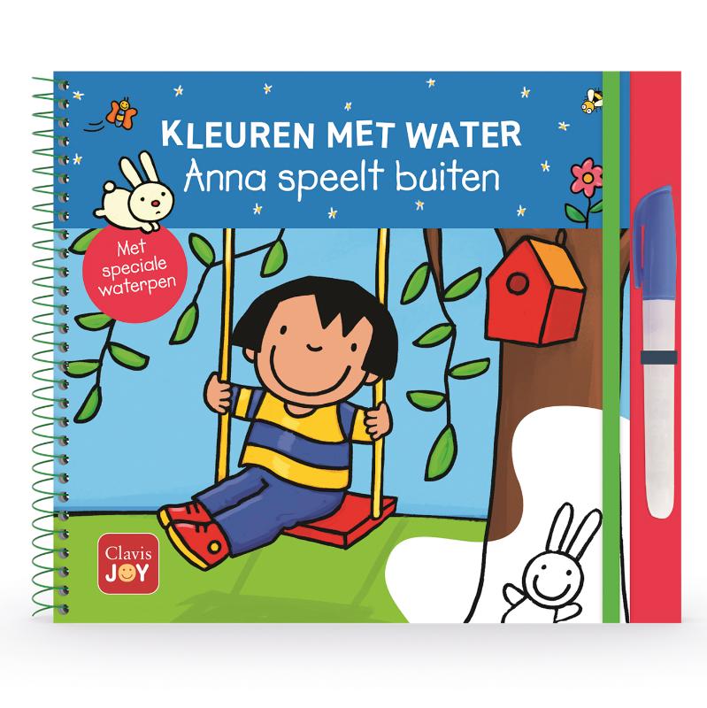 Omslag van Kleuren met water. Anna speelt buiten