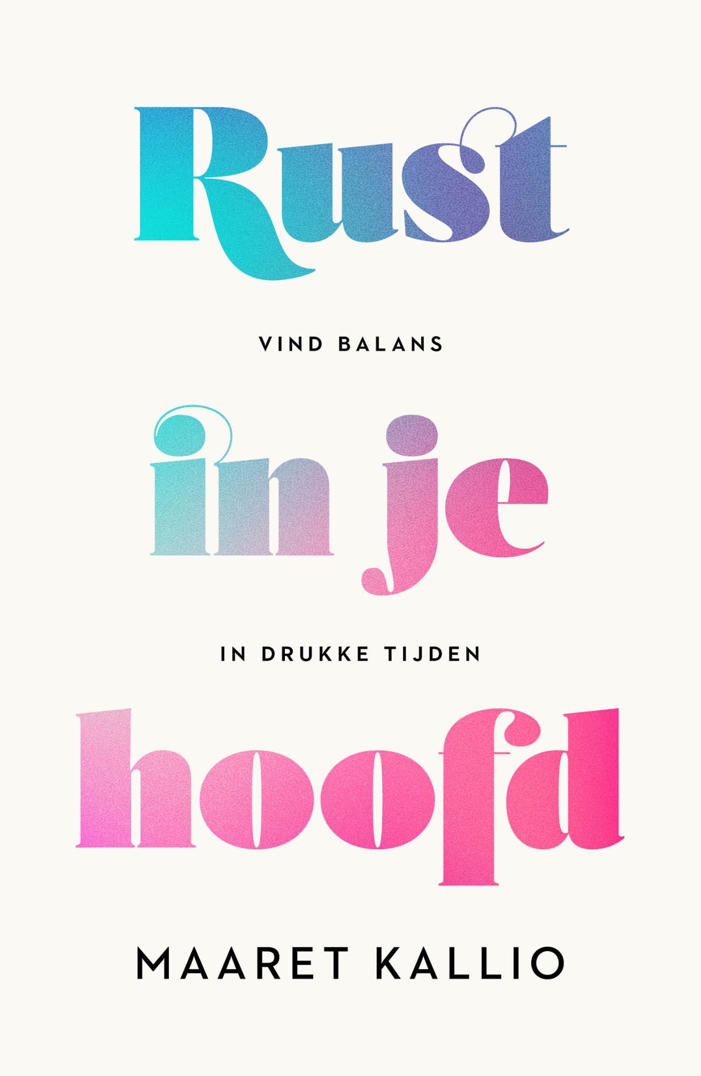Omslag van Rust in je hoofd