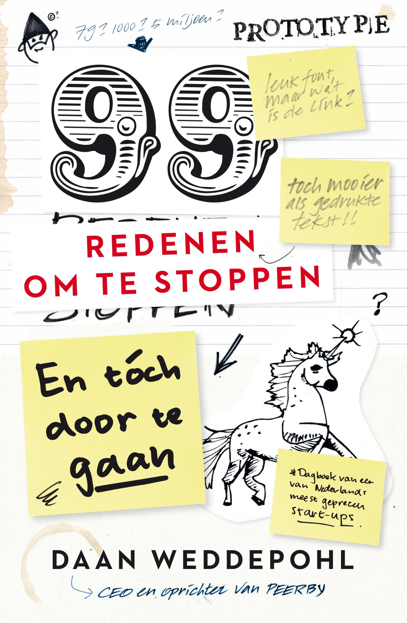 Omslag van 99 redenen om te stoppen, en toch door te gaan