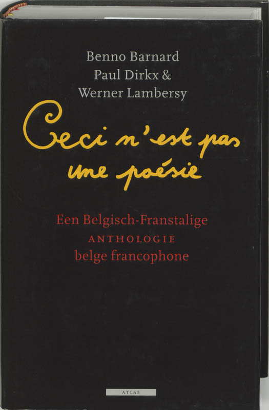 Omslag van Ceci n'est pas une poesie