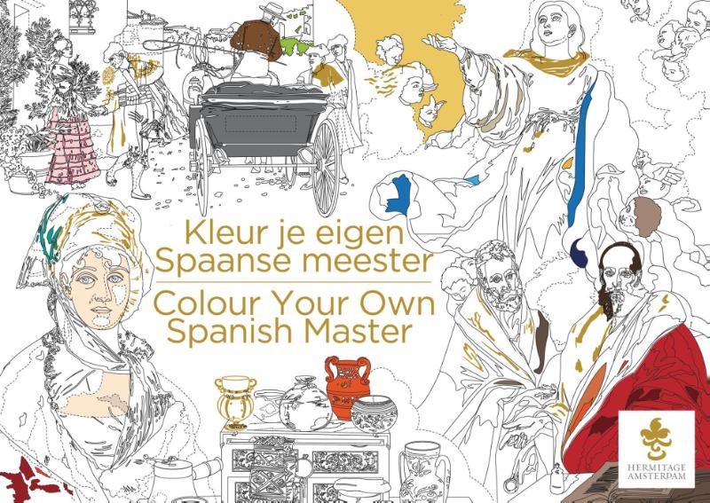 Omslag van Kleur je eigen Spaanse meester/Colour your own Spanish master