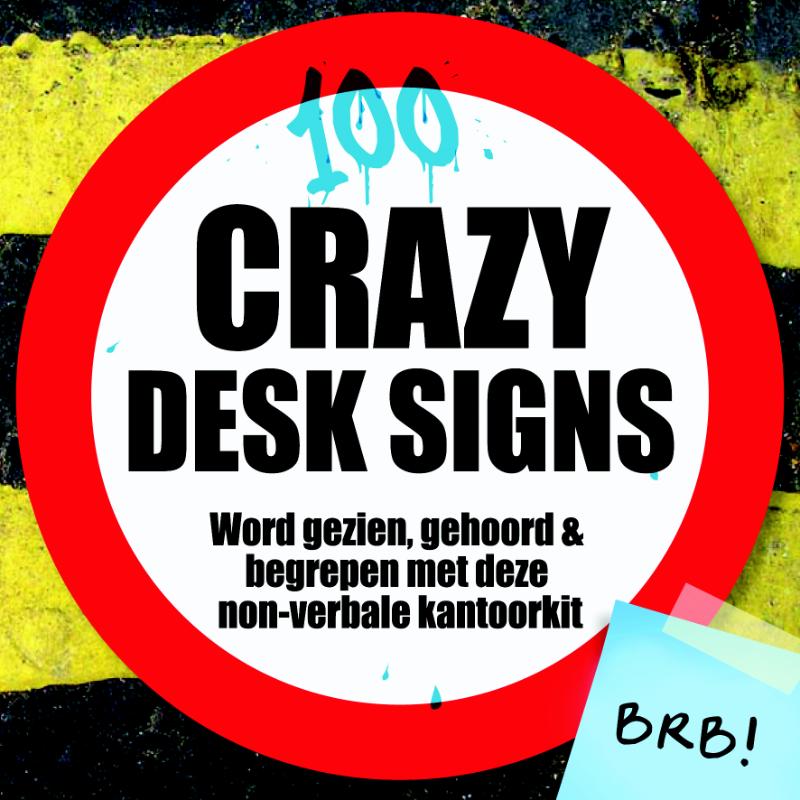 Omslag van 100 crazy desk signs