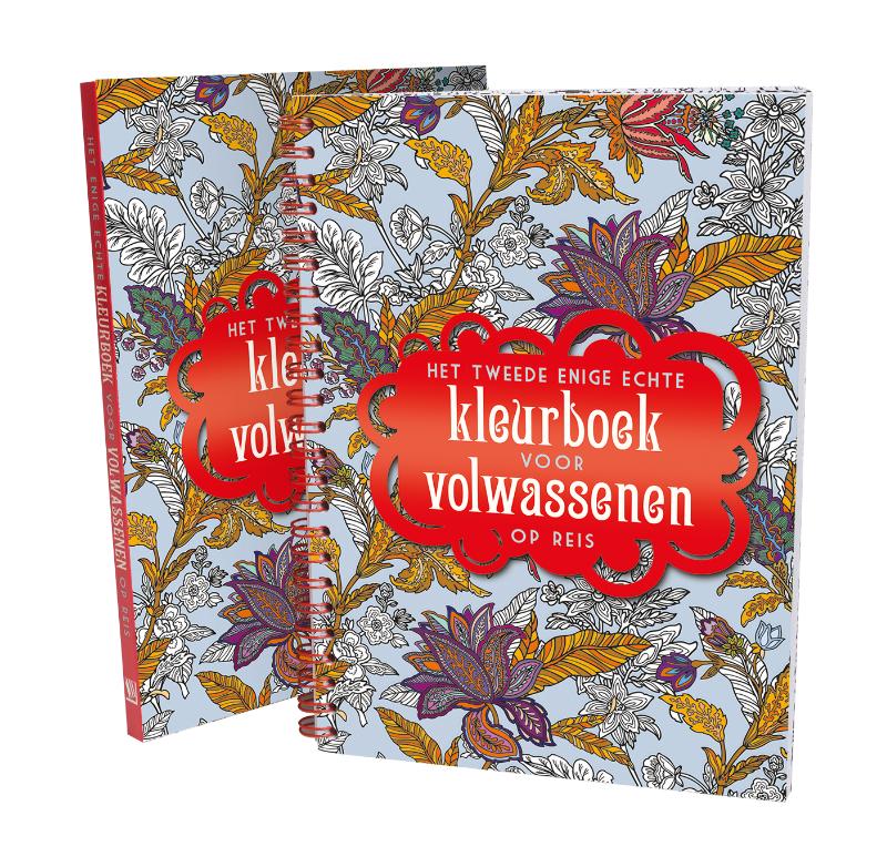 Omslag van Het tweede enige echte kleurboek voor volwassenen op reis