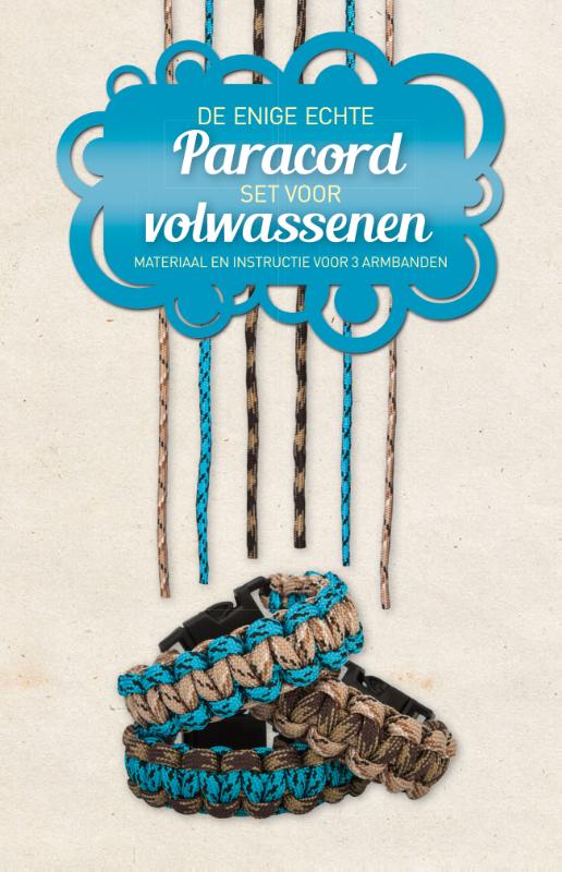 Omslag van De enige echte paracord knoopsets voor volwassenen blauw