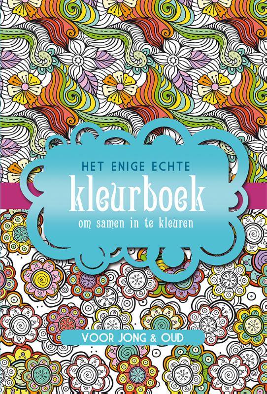 Omslag van Het enige echte kleurboek om samen in te kleuren