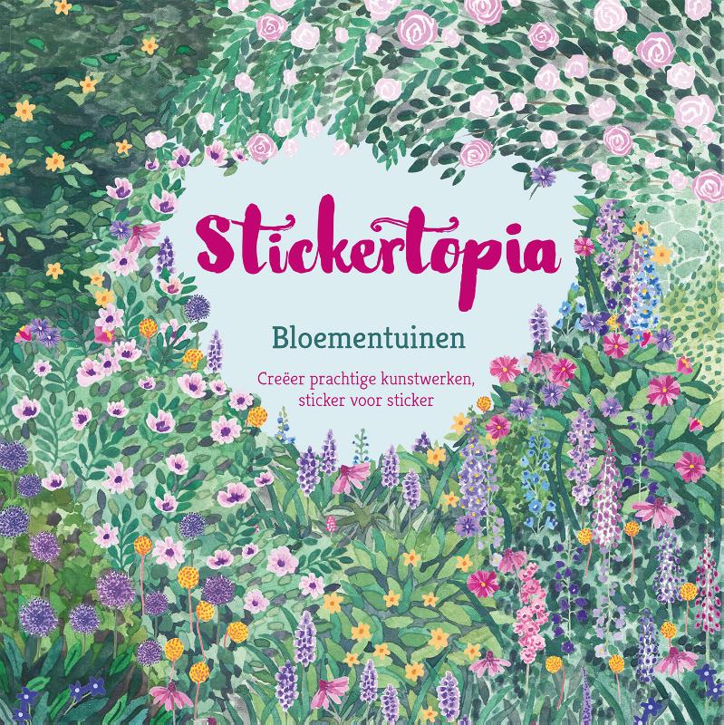 Omslag van Stickertopia Bloementuinen