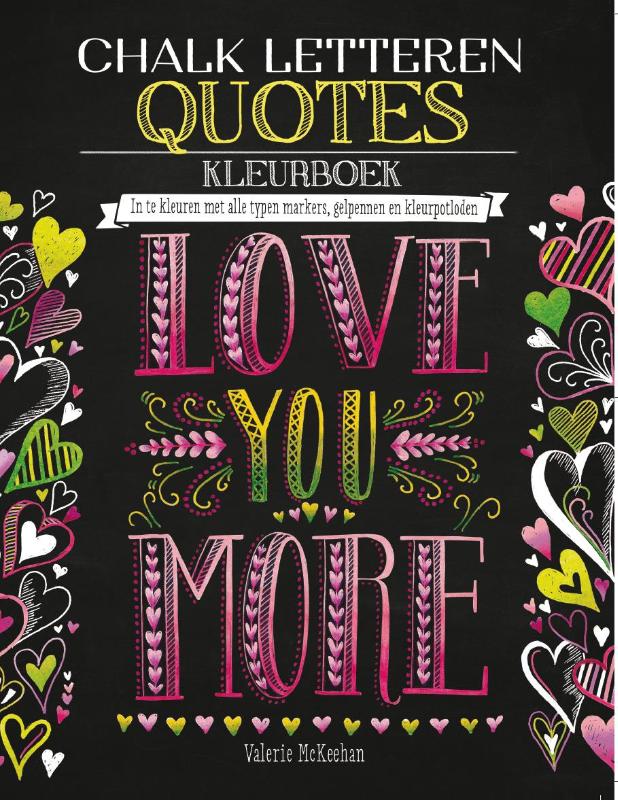 Omslag van Chalk letteren Quotes kleurboek