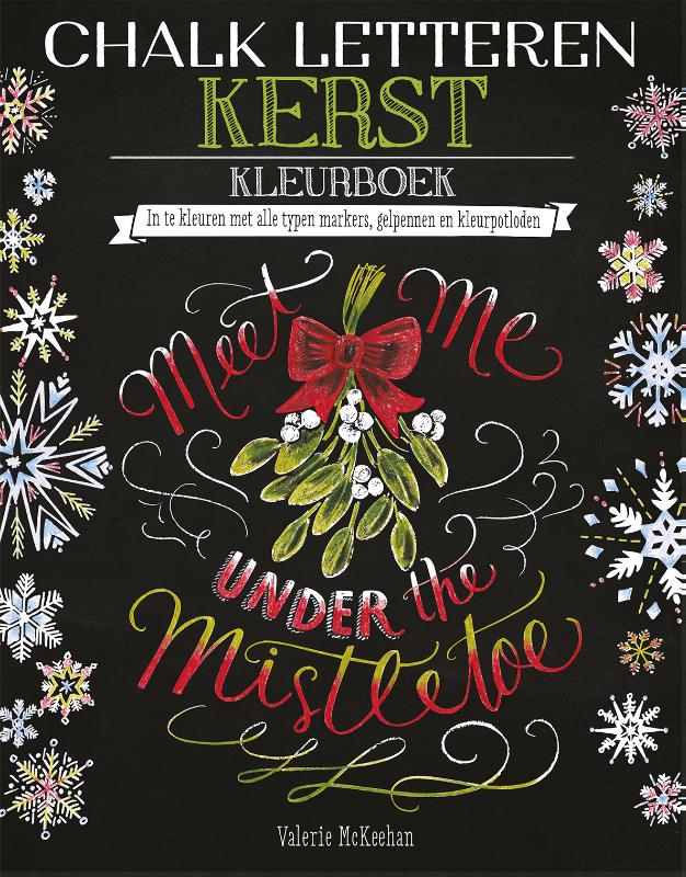 Omslag van Chalk letteren Kerst kleurboek