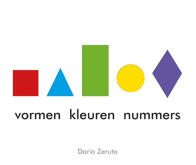 Omslag van vormen kleuren nummers