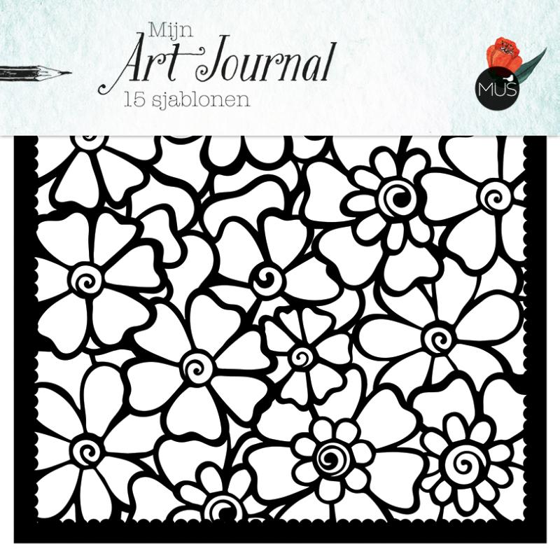Omslag van Mijn Art Journal 15 sjablonen