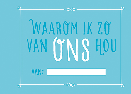 Omslag van Waarom ik zo van ons hou