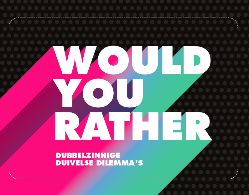 Omslag van Would you rather