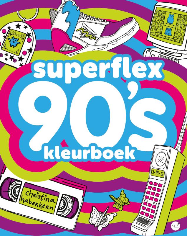 Omslag van Superflex 90's kleurboek
