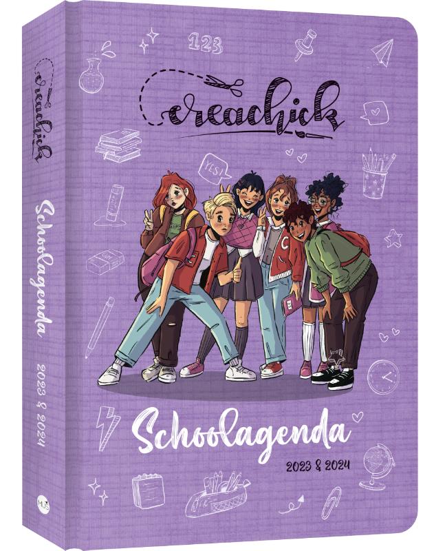 Omslag van CreaChick Schoolagenda 2023 - 2024