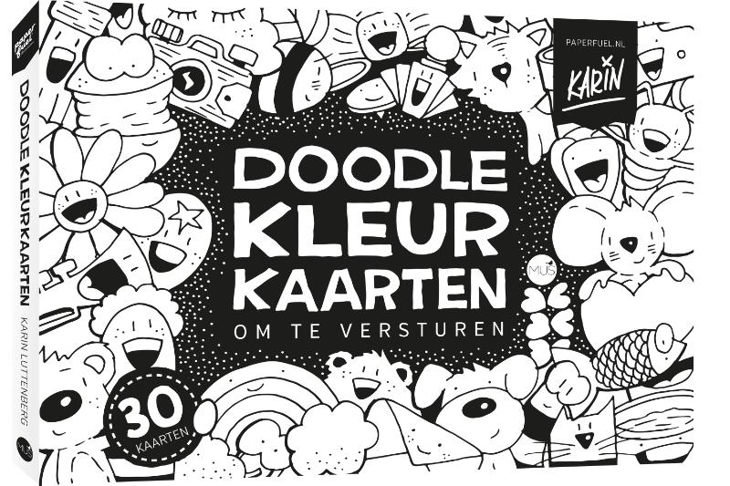 Omslag van Paperfuel Doodlekleurkaarten om te versturen