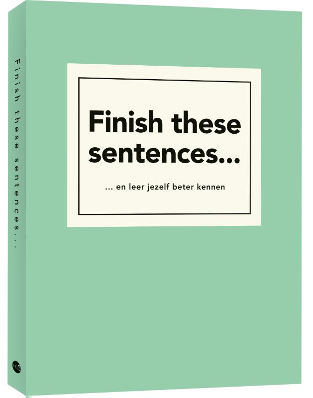 Omslag van Finish these sentences…
