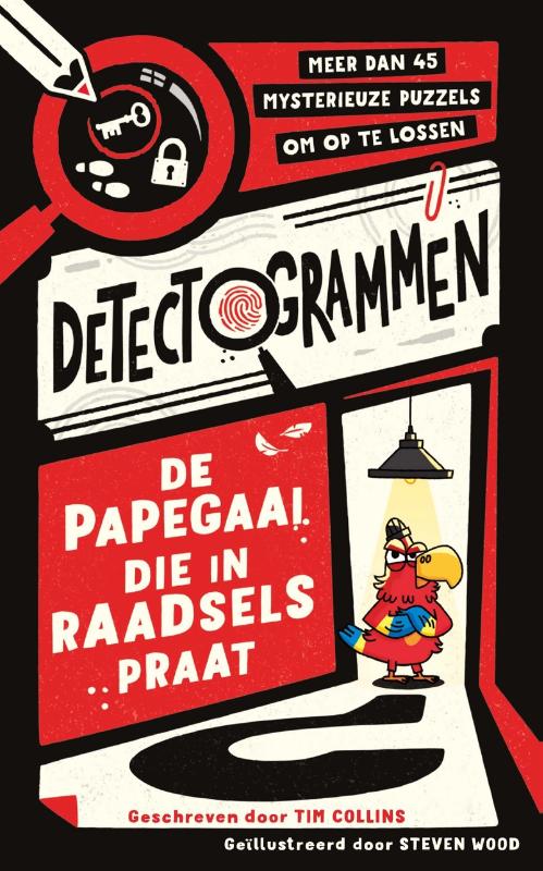 Omslag van De papegaai die in raadsels praat