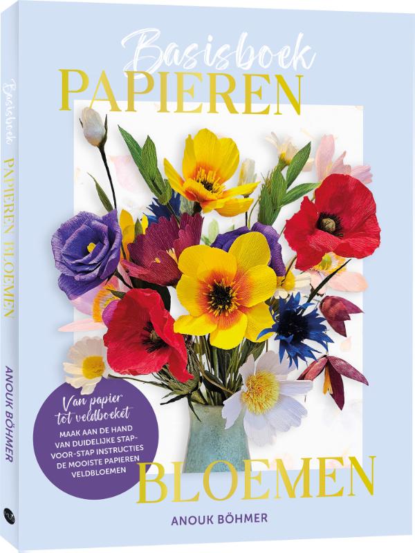 Omslag van Basisboek papieren bloemen