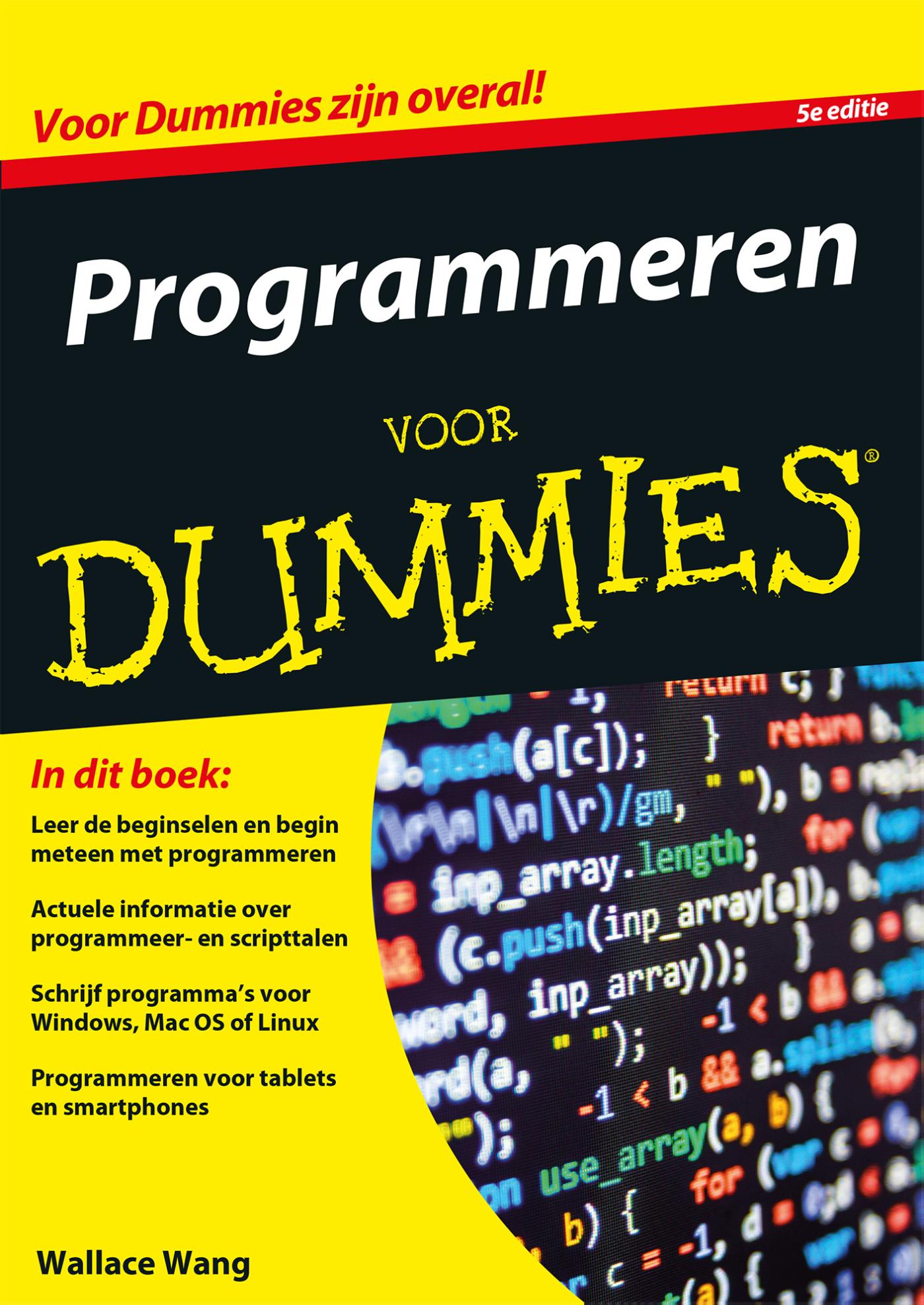 Omslag van Programmeren voor Dummies