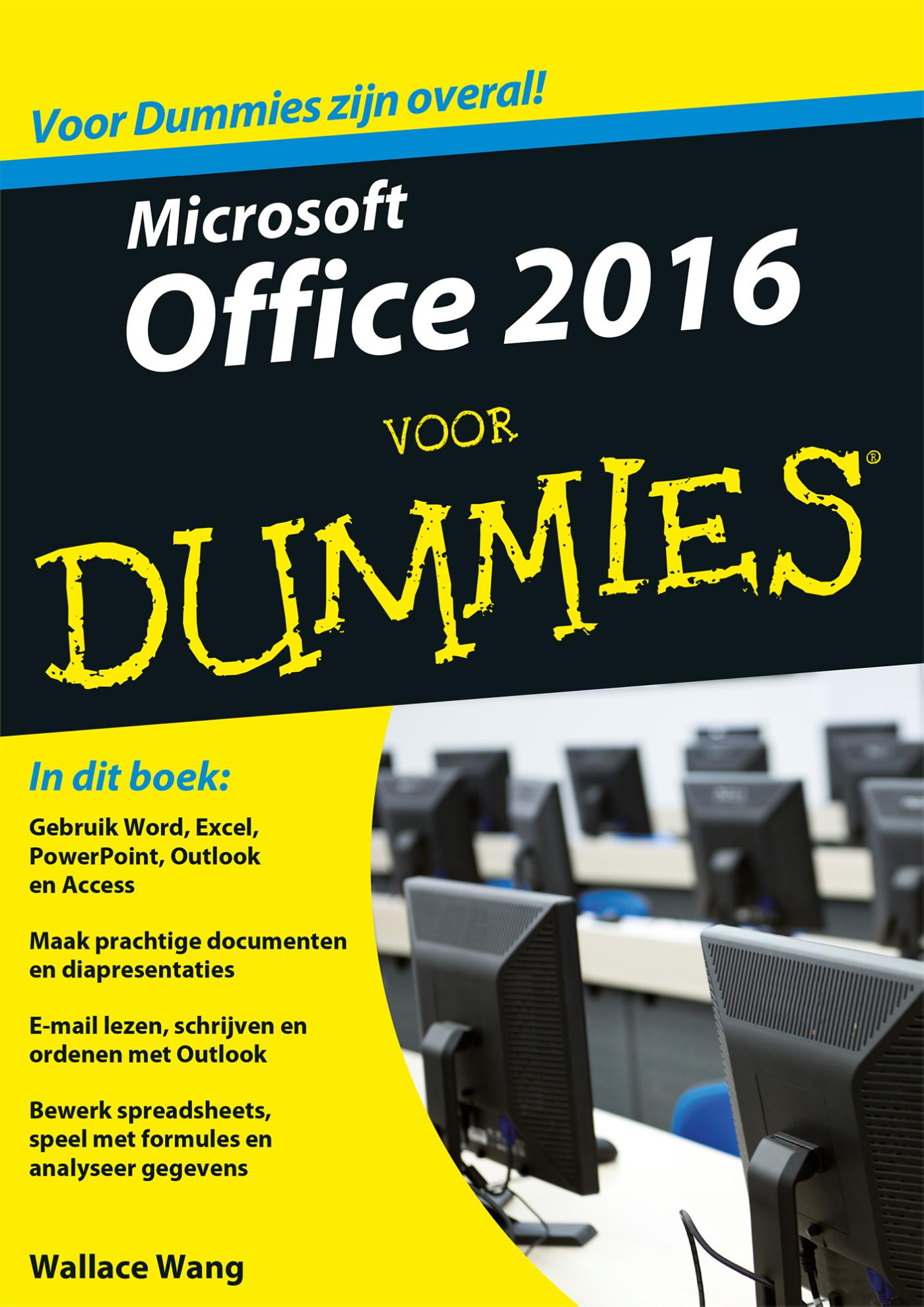 Omslag van Microsoft Office 2016 voor Dummies