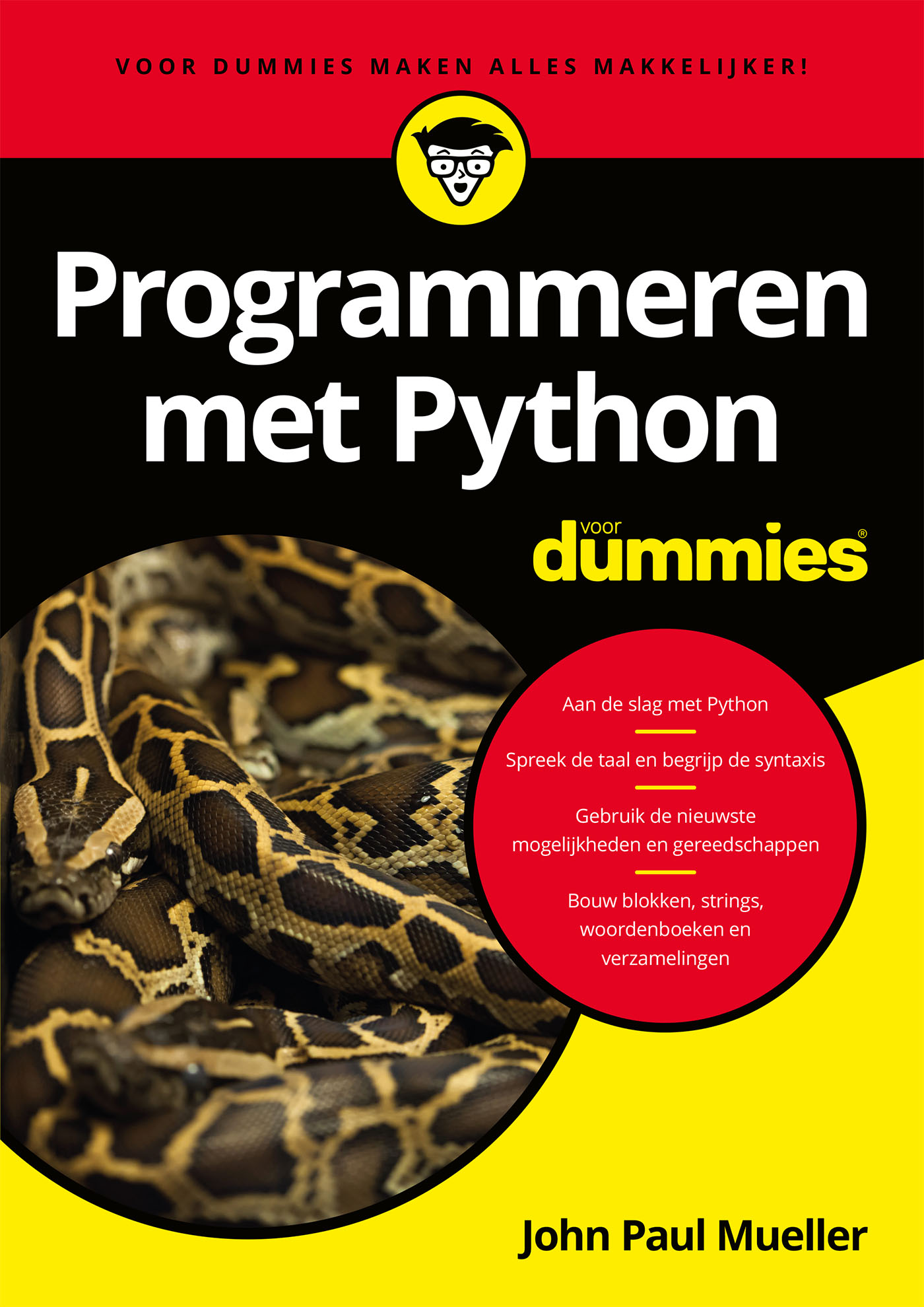 Omslag van Programmeren met Python voor Dummies