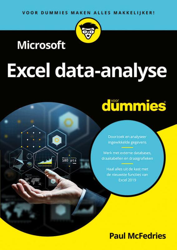 Omslag van Microsoft Excel data-analyse voor Dummies