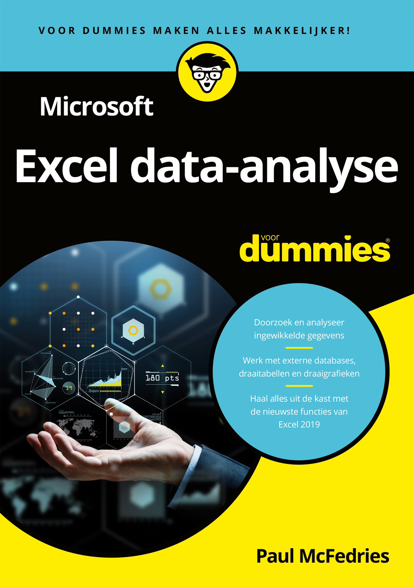 Omslag van Microsoft Excel data-analyse voor Dummies
