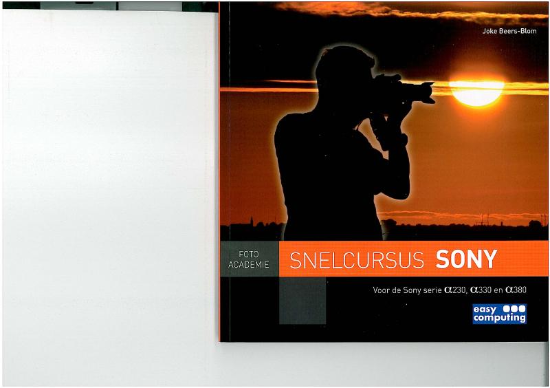 Omslag van Snelcursus SONY