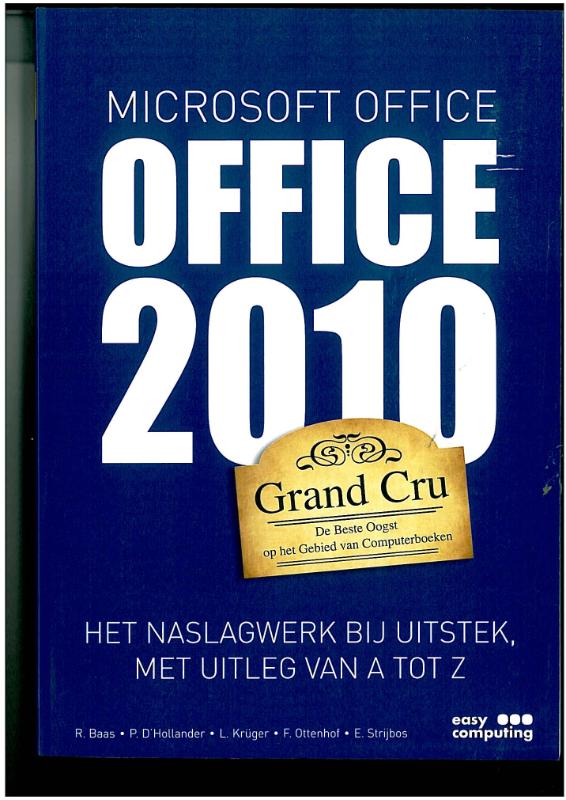 Omslag van Office 2010 Grand Cru