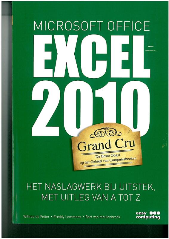 Omslag van Excel 2010 Grand Cru