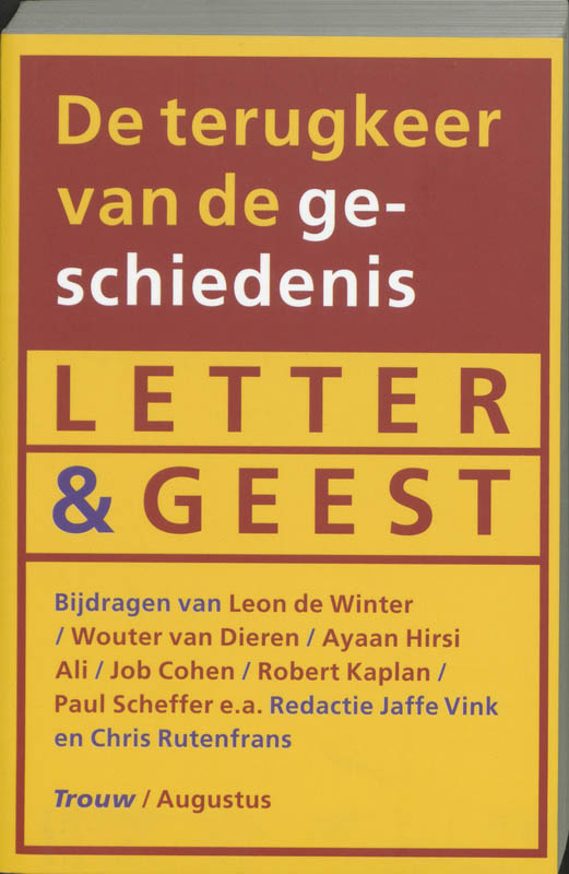 Omslag van De terugkeer van de geschiedenis