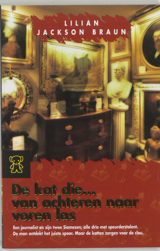 Omslag van De kat die van achteren naar voren las