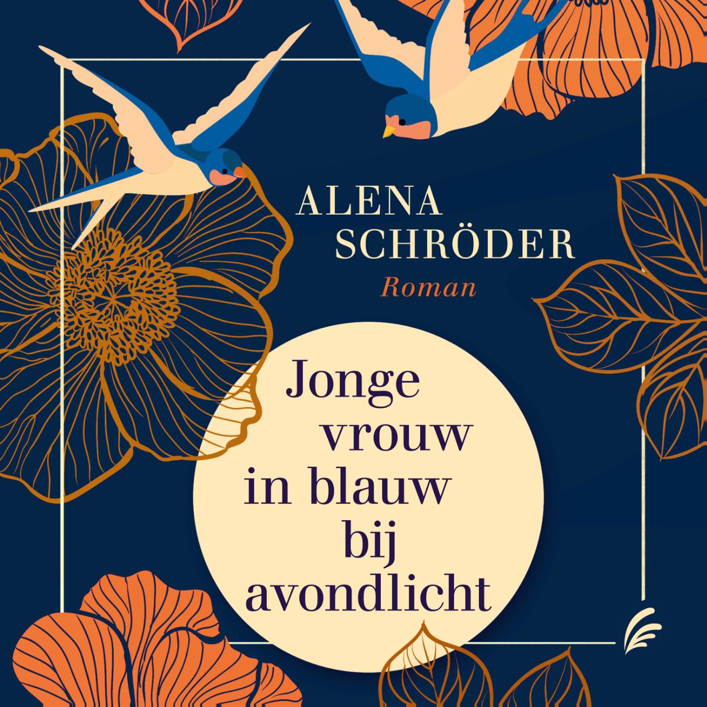 Omslag van Jonge vrouw in blauw bij avondlicht