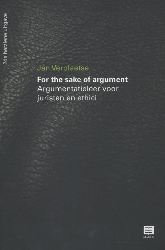 Omslag van For the sake of argument
