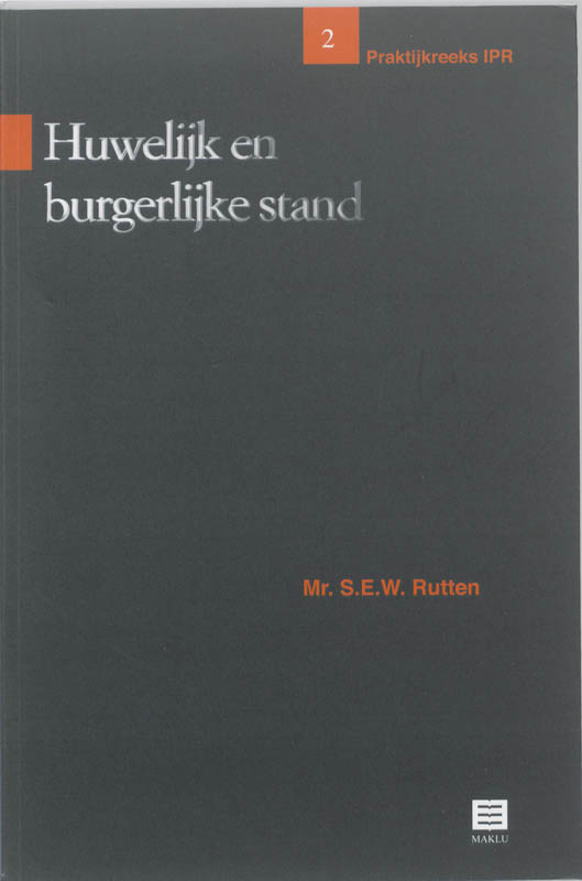 Omslag van Huwelijk en burgerlijke stand