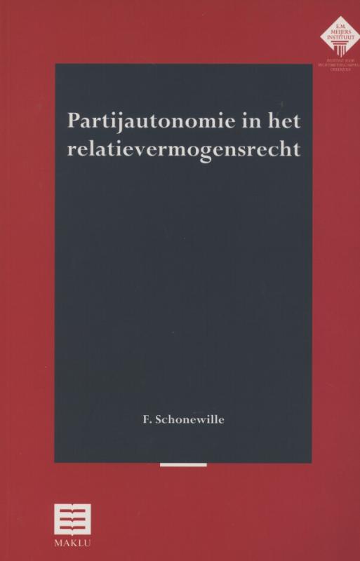 Omslag van Partijautonomie in het relatievermogensrecht