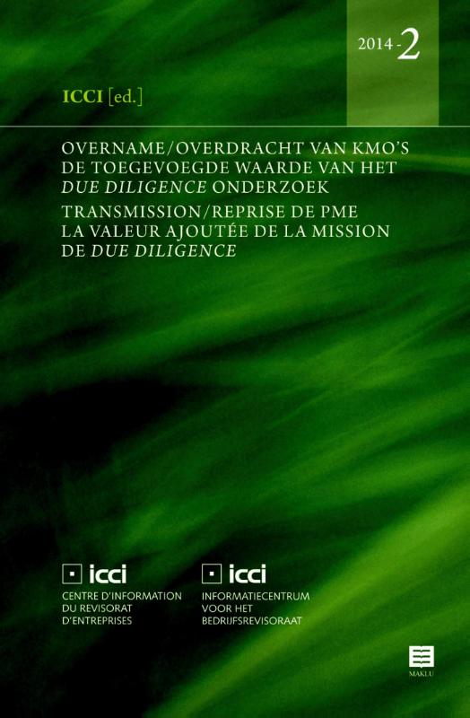 Omslag van Overname/overdracht van kmo's; Transmission/reprise de PME