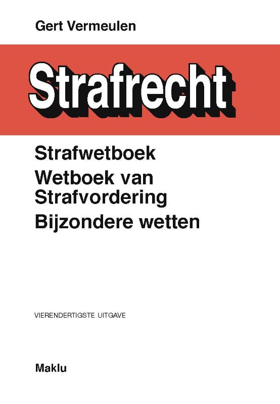 Omslag van Strafrecht