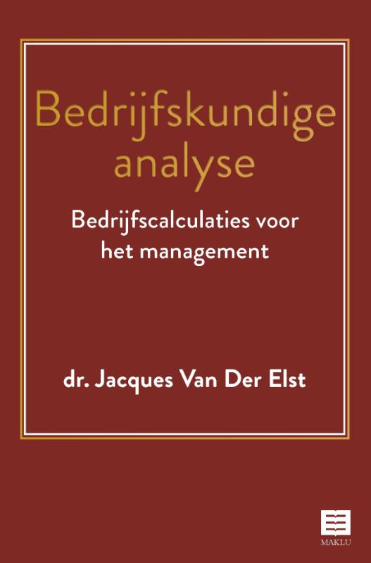 Omslag van Bedrijfskundige analyse
