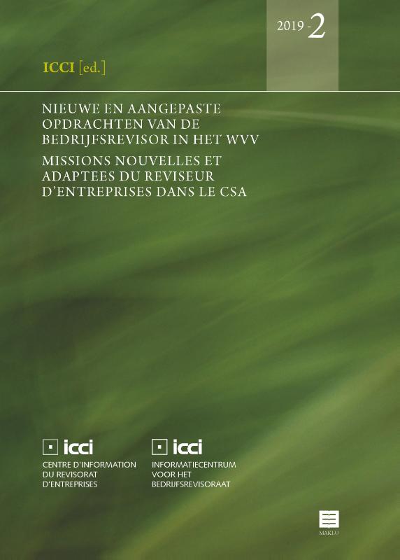 Omslag van Nieuwe en aangepaste opdrachten van de bedrijfsrevisor in het WVV. Missions nouvelles et adaptées du réviseur d’entreprises dans le CSA