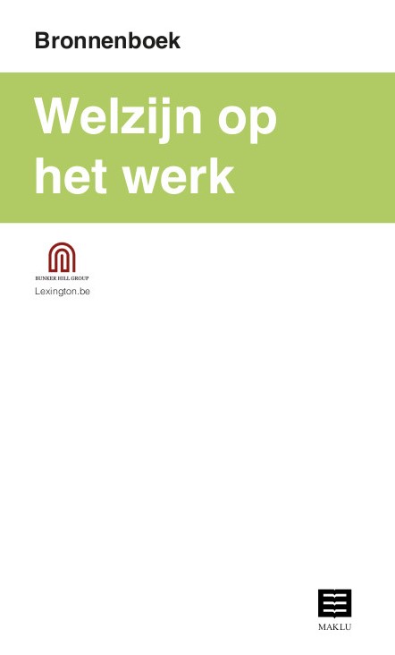 Omslag van Welzijn op het werk (Bronnenboek)