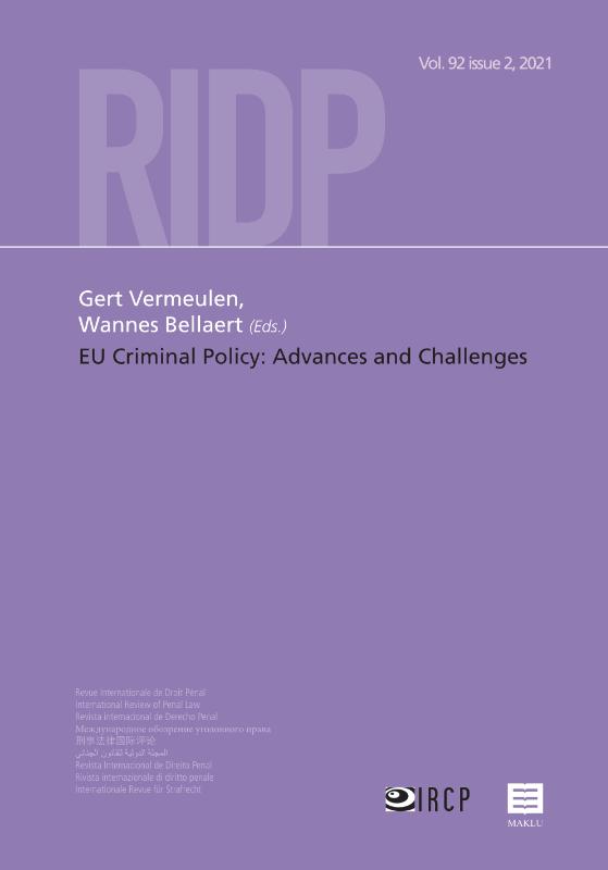 Omslag van EU Criminal Policy: Advances and Challenges