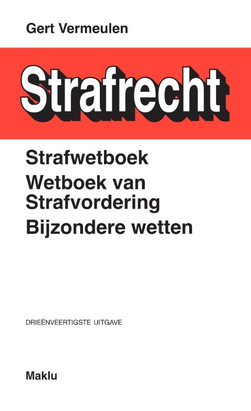 Omslag van Strafwetboek, Wetboek van strafvordering, Bijzondere wetten