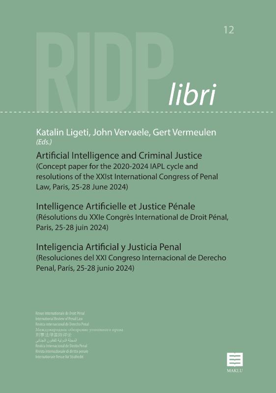 Omslag van Artificial intelligence and criminal justice