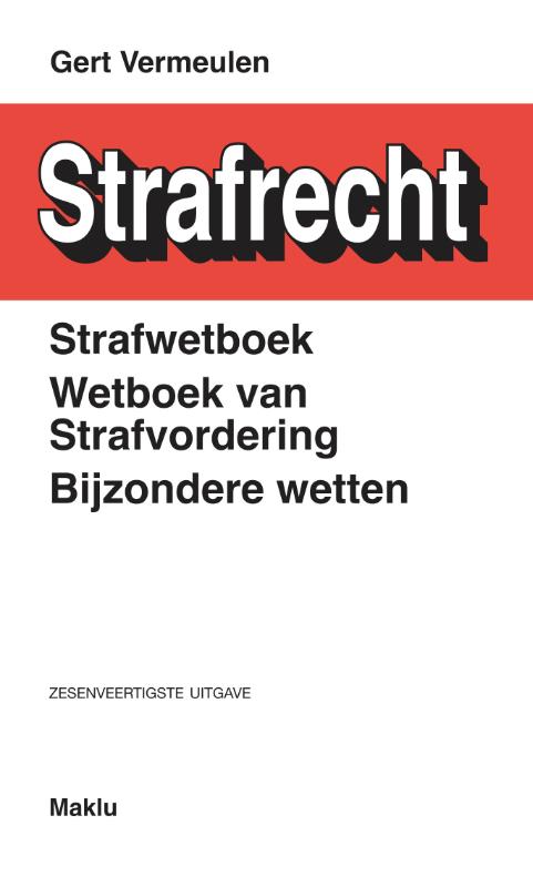 Omslag van Strafwetboek, Wetboek van strafvordering, Bijzondere wetten
