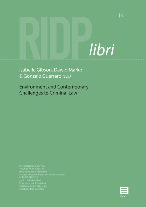 Omslag van Environment and Contemporary Challenges to Criminal Law