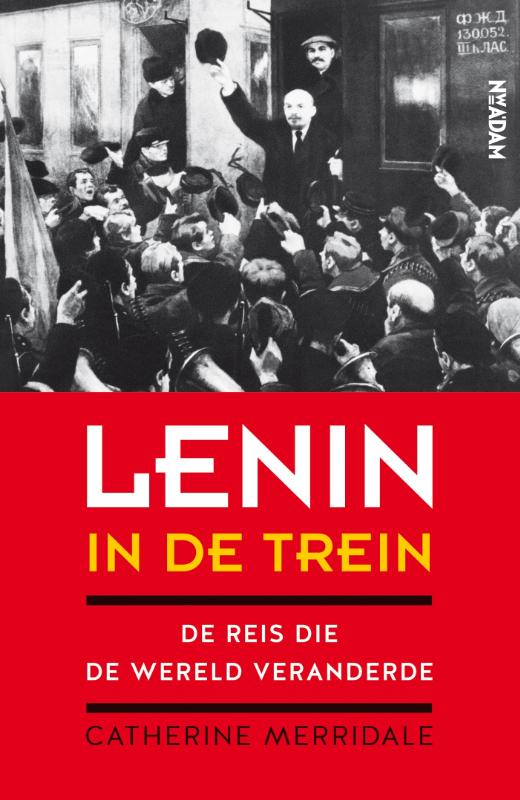Omslag van Lenin in de trein